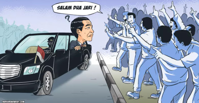 Hersubeno Arief: Perlawanan Massal Salam Dua Jari