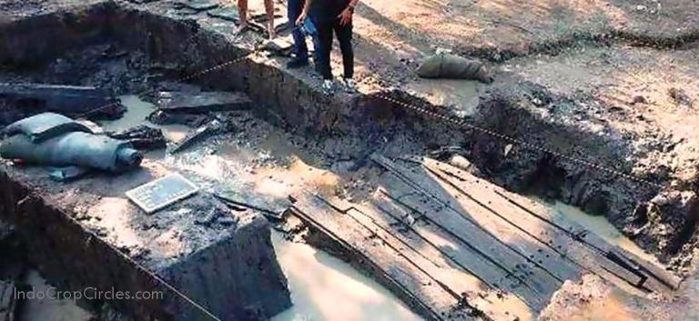 Ditemukan di Jambi: Sisa Kapal Kuno Besar Yang Misterius