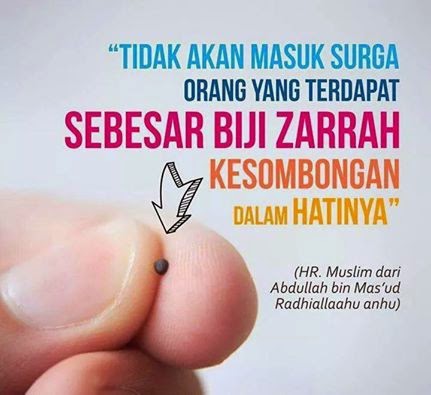 Pesan Rasulullah: Orang Sombong tak Masuk Surga