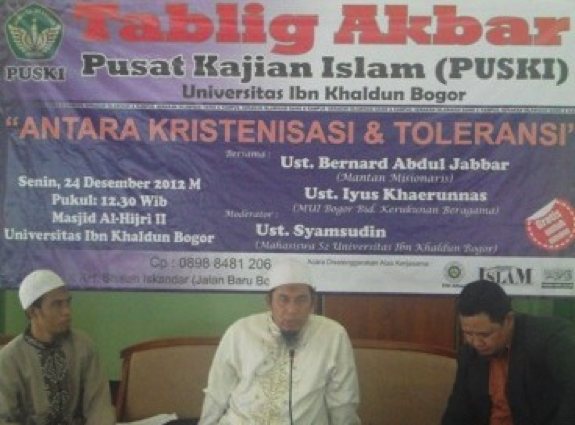 Ustadz Bernard : Ucapkan Selamat Natal Bisa Batalkan Aqidah