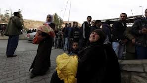 Ribuan pengungsi palestina kembali ke kamp Yarmouk  