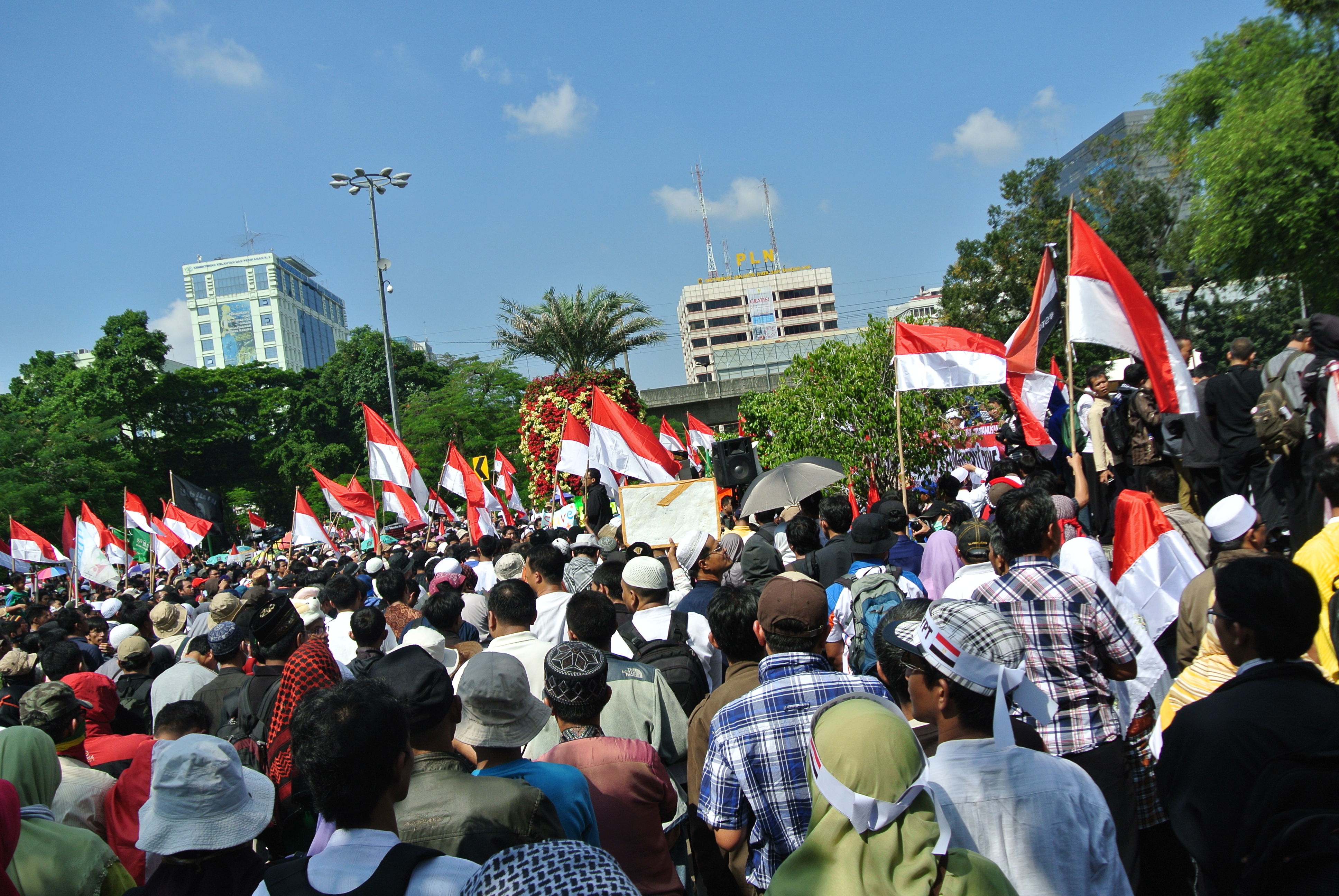Demonstrasi 'Jumat Kemarahan' di Kedubes AS di Jakarta