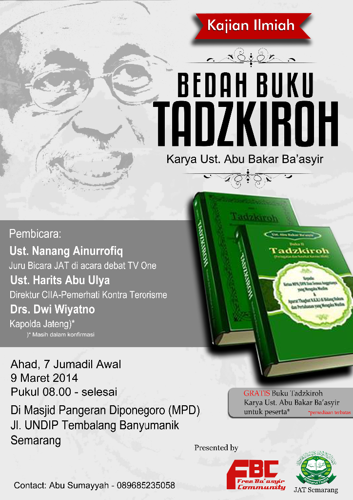 Bedah Buku Tadzkiroh II karya Ust. ABB di Semarang