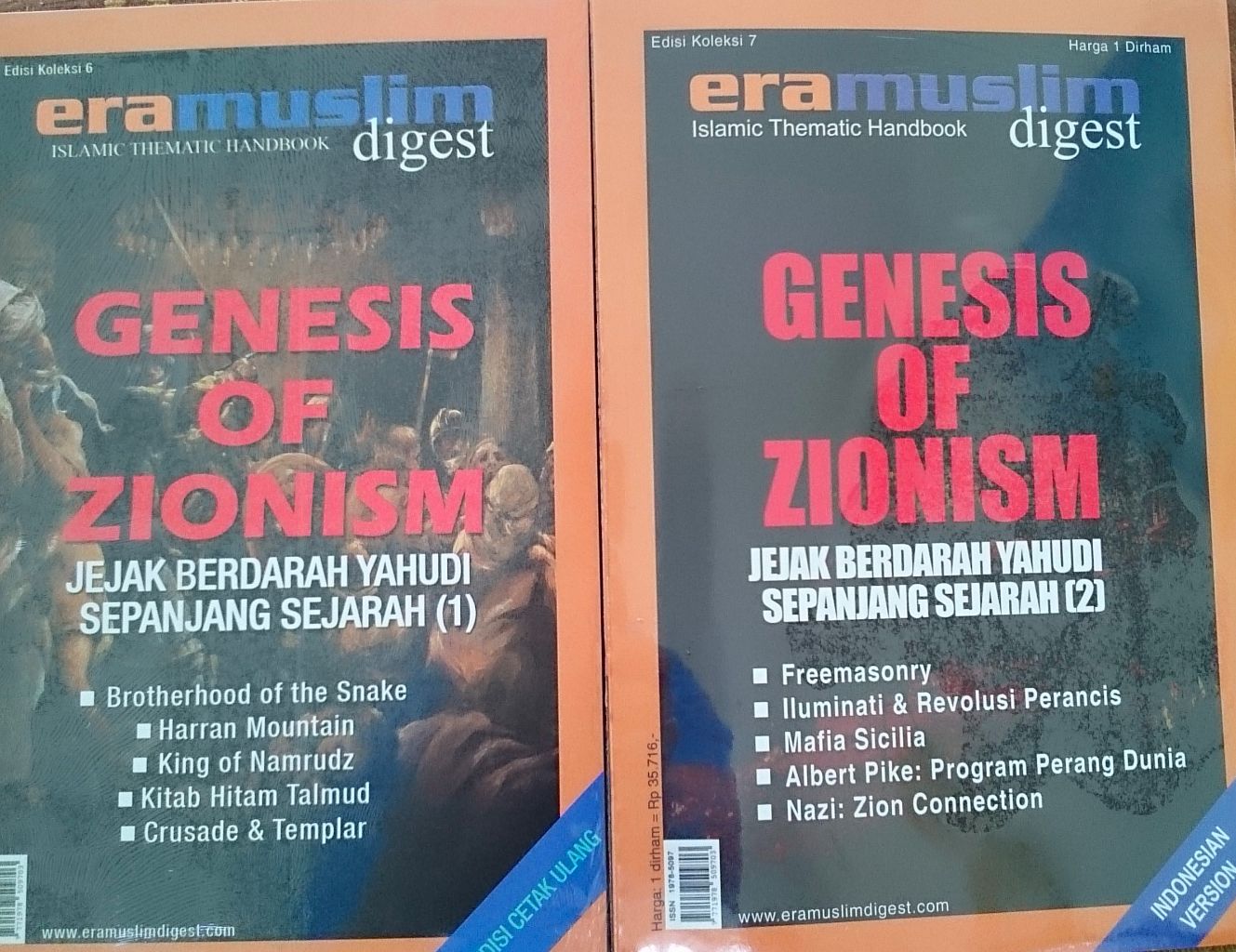 Resensi Buku : Jejak Berdarah Yahudi Sepanjang Sejarah , Eramuslim Digest 6 & 7