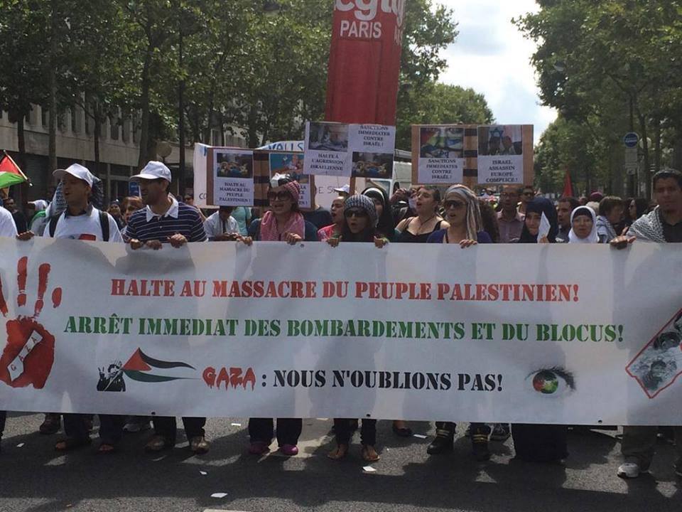 Solidarity With Gaza Around The World Perancis 2
