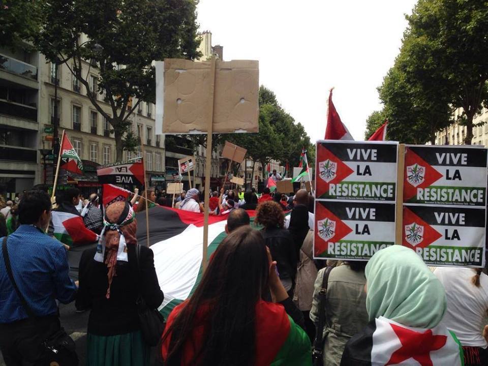 Solidarity With Gaza Around The World Perancis 3