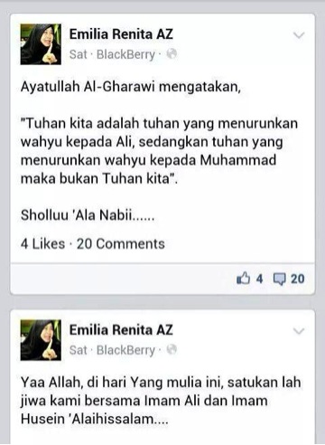 Terimakasih Emilia, Anda Telah Menelanjangi Syiah