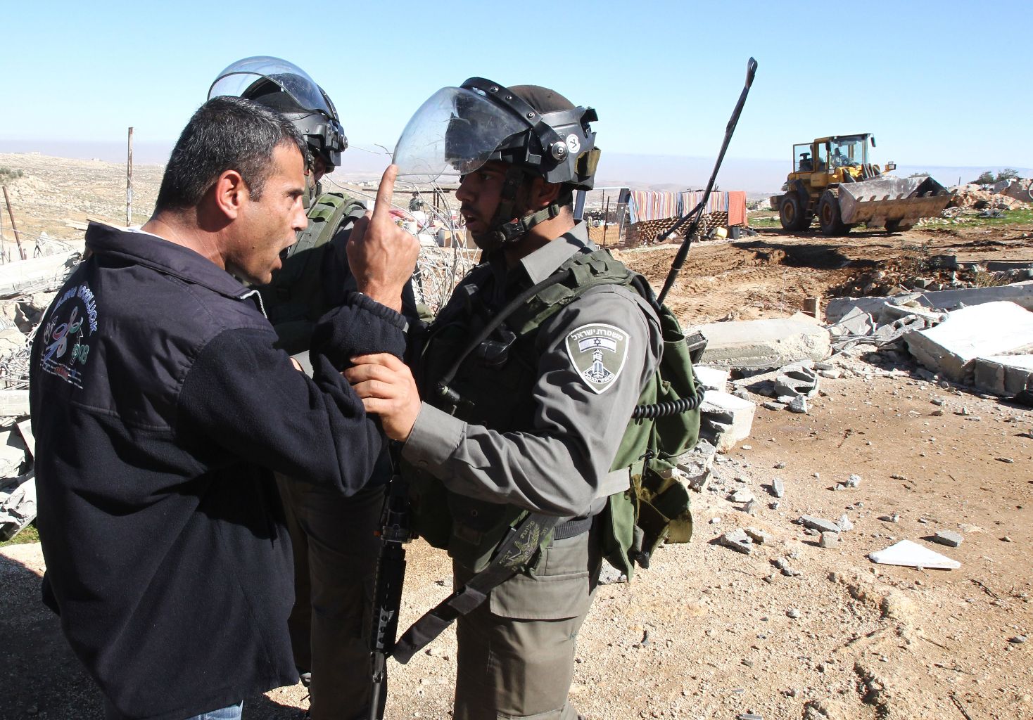 TOPSHOTS-PALESTINIAN-ISRAEL-WEST-BANK-CONFLICT-DEMOLITION