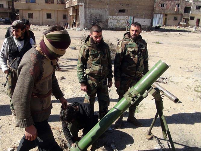 Foto-Foto Persiapan Pejuang Suriah Hujani Ibukota Damaskus