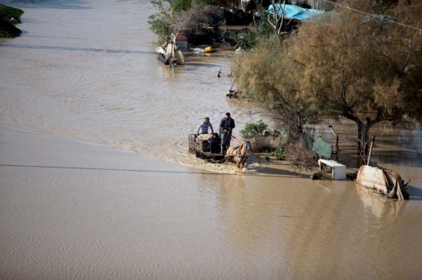 banjir gaza tengah 2
