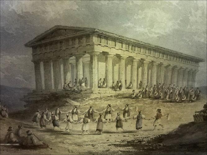 Athena di masa Ottoman - warga athena melakukan adatnya