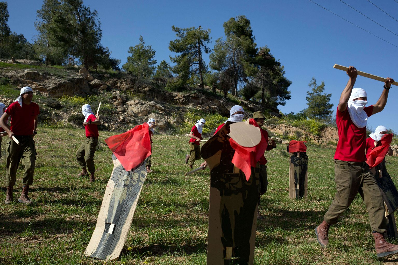 ISRAEL-PALESTINIAN-ARMY-DRILL