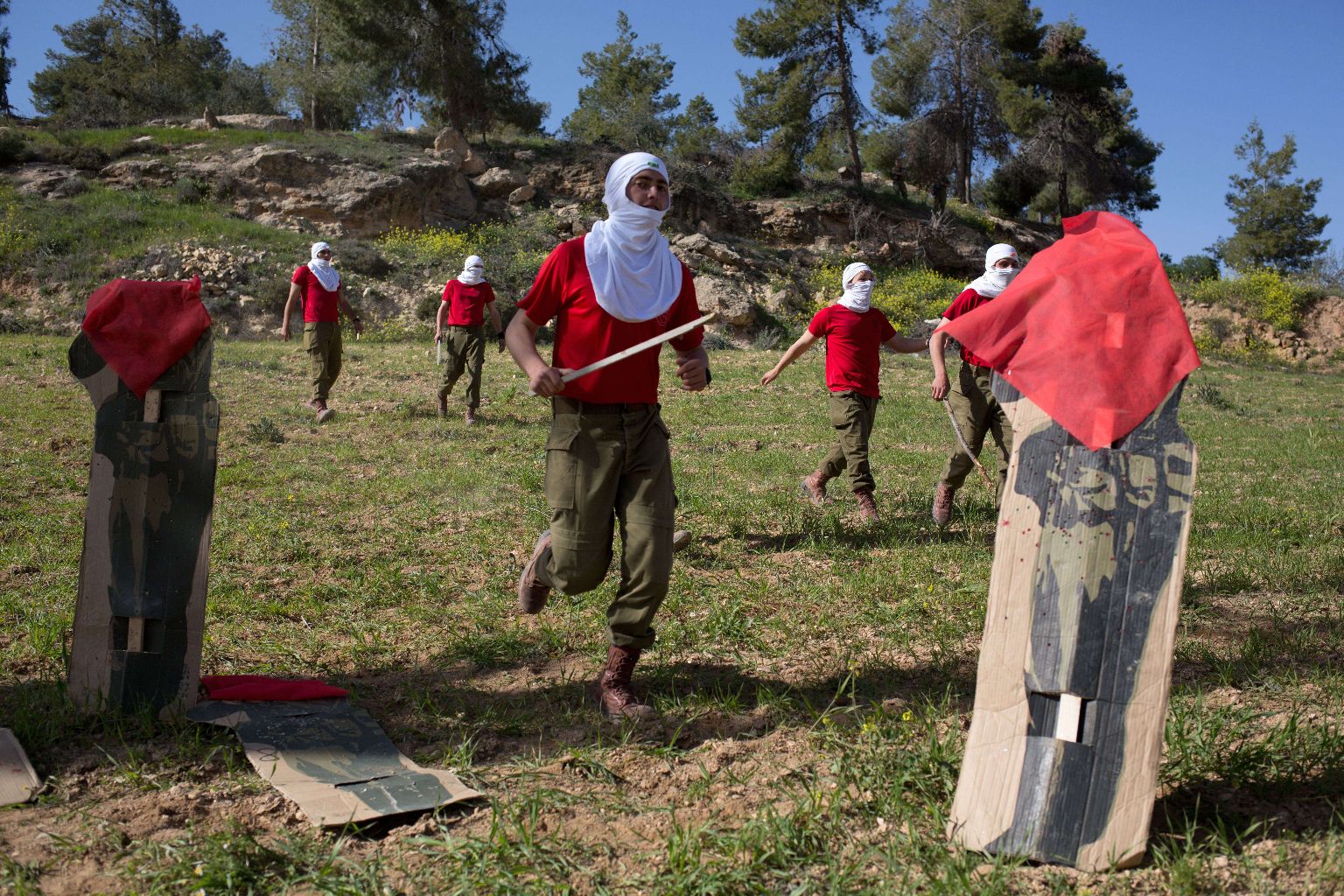ISRAEL-PALESTINIAN-ARMY-DRILL