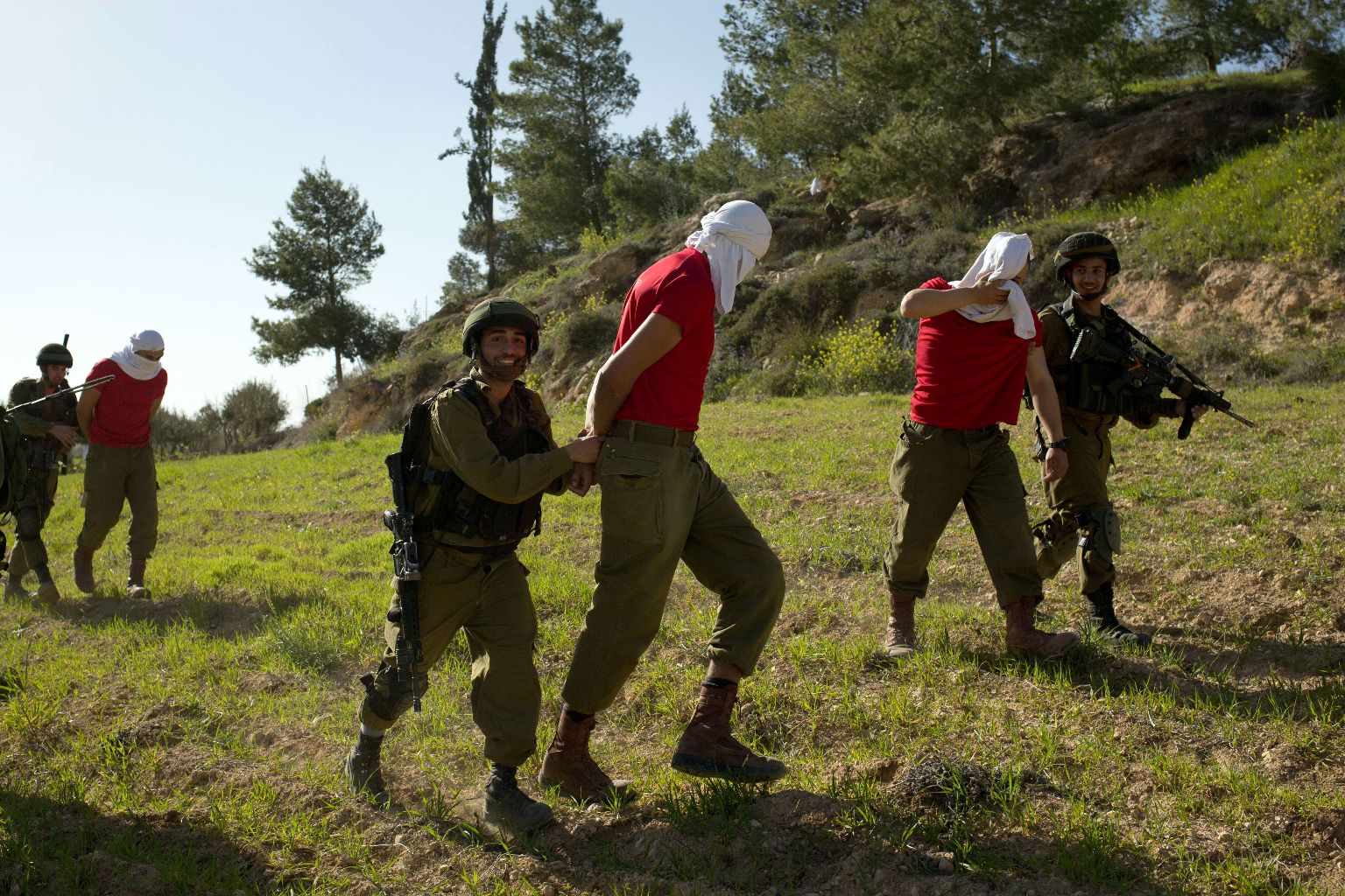 ISRAEL-PALESTINIAN-ARMY-DRILL