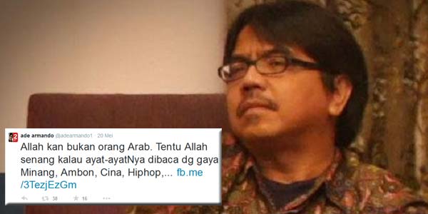Ade Armando: Allah Suka Ayat-AyatNya Dibaca Dengan Gaya Hip-Hop...