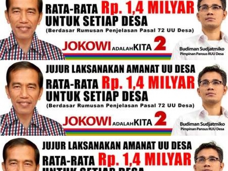 Duh Jokowi! Waktu Kampanye Janji Rp.1,4 M Tiap Desa, Sekarang Jadinya Cuma Rp.284 Juta