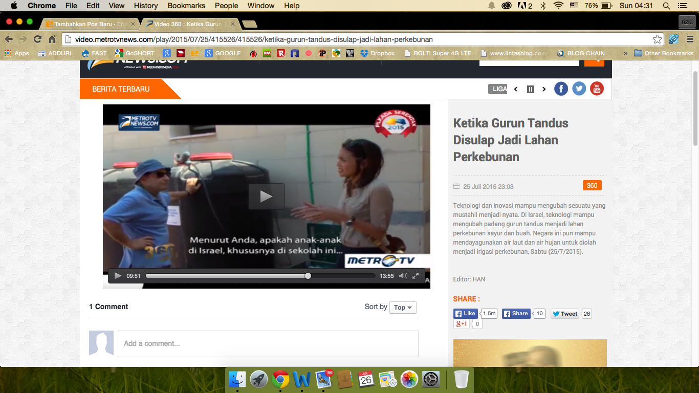Metro TV Akui Israel Sebagai Negara Dalam Acara 360 Tadi Malam