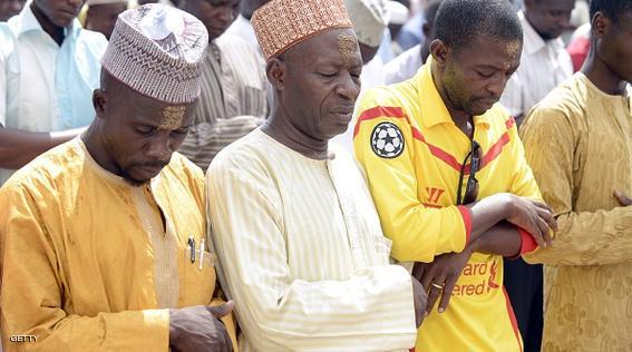 Muslim men pray to mark the holy month of Ramadan at Jimeta Central Mosque in Yola, Adamawa state, in northeast Nigeria, on June 19, 2015. Tens of millions across the Muslim world fast from dawn to dusk and strive to be more pious and charitable during the month, which ends with the Eid holiday.  AFP PHOTO / PIUS UTOMI EKPEI        (Photo credit should read PIUS UTOMI EKPEI/AFP/Getty Images)