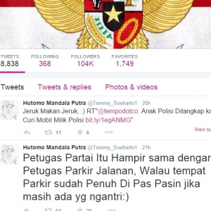 Tommy Suharto: Petugas Partai Itu Sama Dengan Petugas Parkir