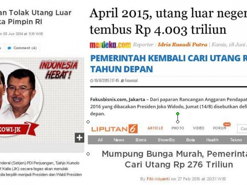 Janji Tolak Utang, Pas Berkuasa Malah Ngutang Teruusss