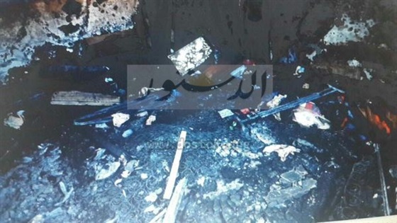 dibakar teroris Yahudi - sisa2 puing kebakaran 2