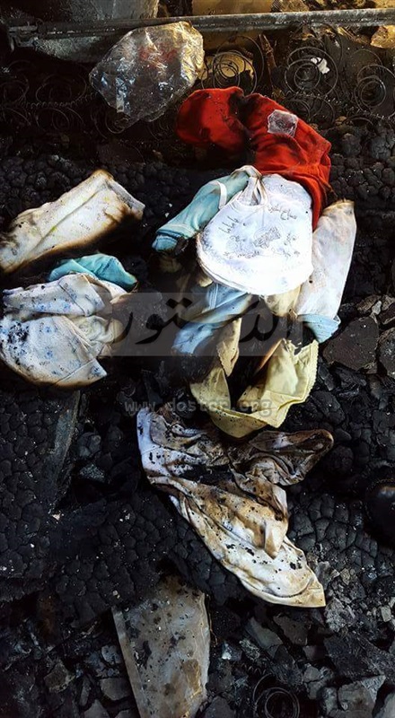 dibakar teroris Yahudi - sisa2 puing kebakaran 3