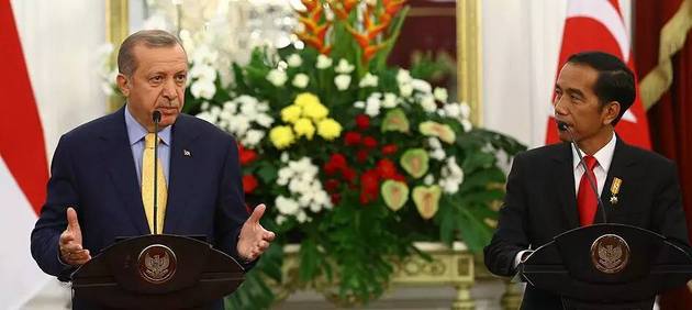 Erdogan 'Sindir' Jokowi Soal Islamofobia