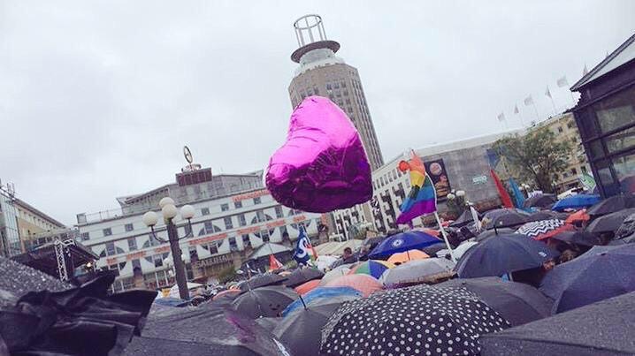 Aksi solidaritas Swedia 1