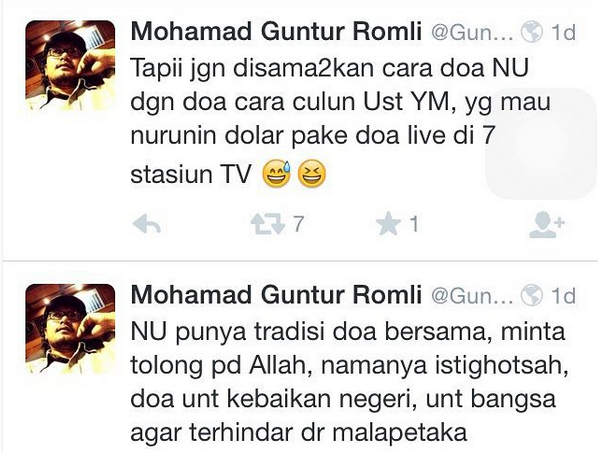 Gembong JIL Guntur Romli Hina Ustadz Yusuf Mansyur, Yuk Kenali Wajahnya...