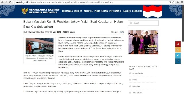 Soal Bencana Asap, Kali Ini Rezim Jokowi Salahkan BMKG
