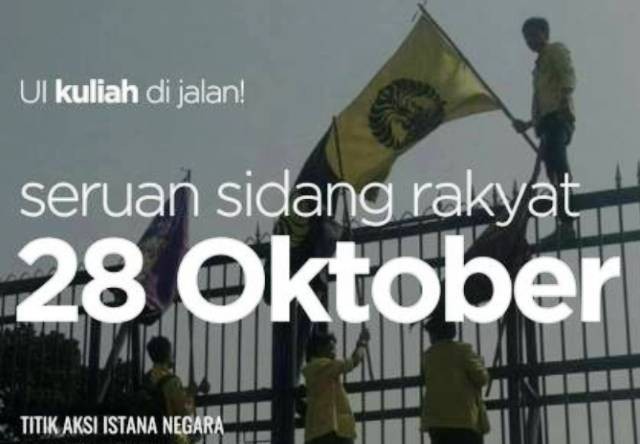Kuliah di Depan Istana Hari Ini, Mahasiswa Serukan: "Didiklah Penguasa Dengan Perlawanan!"