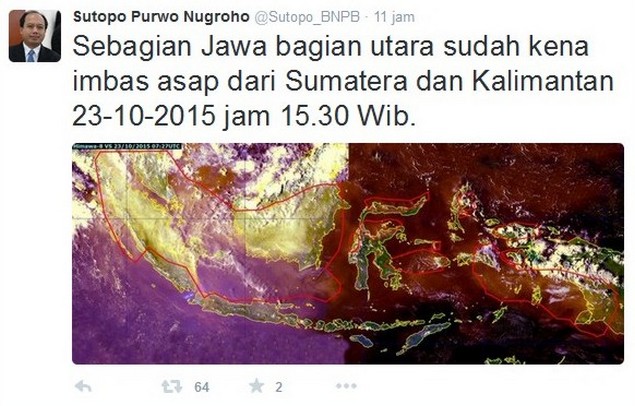 Kabut Asap Sudah Rambah Pulau Jawa, Jokowi Akan Kabur ke Amerika