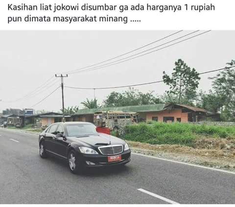 Nasib Presiden Yang Tertukar, Kunjungi Padang, Jokowi Dicuekin Warga