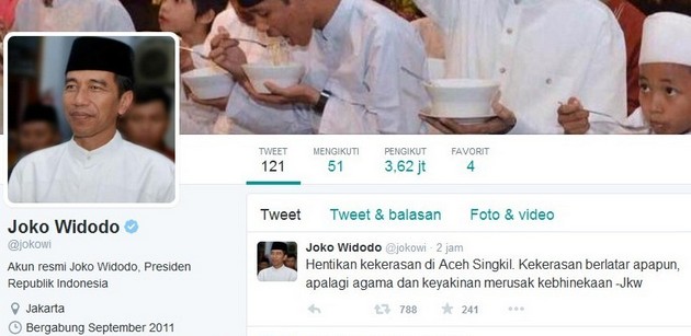 Saat Masjid Dibakar Jokowi Diam, Ketika Gereja Ilegal Dibakar Jokowi Langsung Berkicau