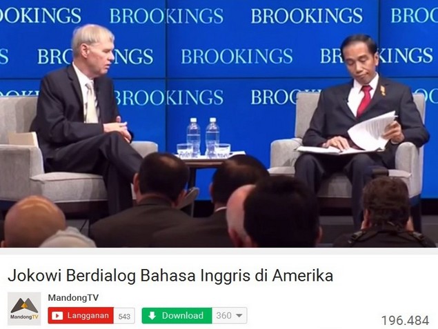 Di Brooking Forum AS, Jokowi Perlihatkan Kecerdasan dan Kharismanya