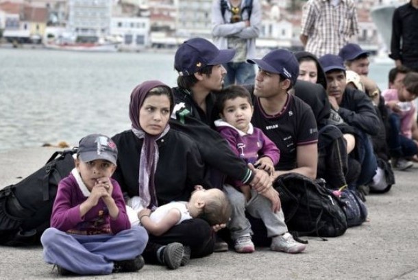 pengungsi suriah di pulau Lesbos
