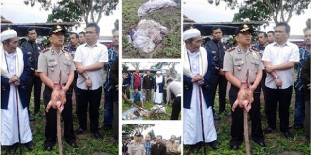 Ramadhan Lalu, Proyek Masjid di Bitung Diteror Kepala Babi