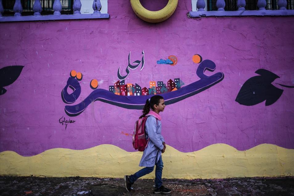 Menikmati Cantiknya Grafiti di Kampung Termiskin Jalur Gaza, Palestina