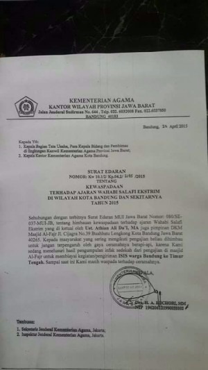 Ulama Besar Bandung Difitnah Kumpulkan Dana Untuk IS