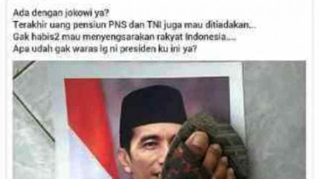 Pajang Foto Injak Gambar Jokowi di FB, Yusri: "Apa Udah Gak Waras Lagi Presidenku Ini Ya?"