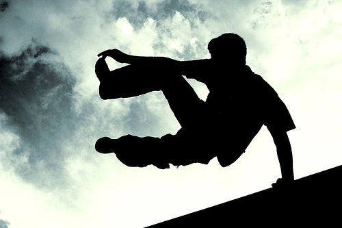 Foto: Young Palestinian Parkour in Action