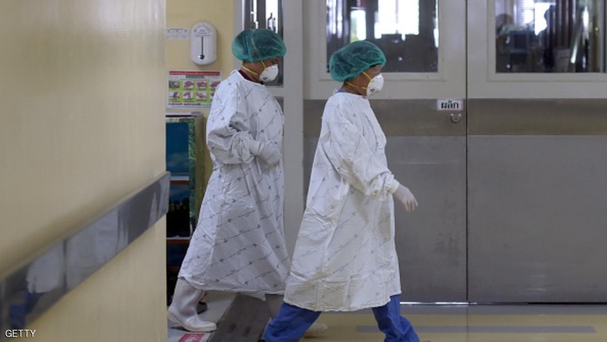 Thai hospital staff work in the isolation ward where a 75-year-old man from Oman was being treated for the Middle East Respiratory Syndrome (Mers) at Bamrasnaradura Infectious Diseases Institute in Nonthaburi province on June 19, 2015. Thailand on June 18 said a 75-year-old man from Oman was confirmed to have MERS in Southeast Asia's first case of the virus since an outbreak in South Korea that has killed 23 people. AFP PHOTO / Pornchai KITTIWONGSAKUL (Photo credit should read PORNCHAI KITTIWONGSAKUL/AFP/Getty Images)