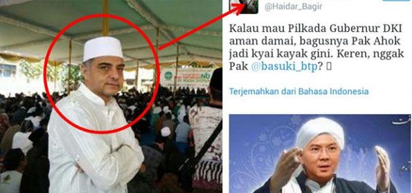 Pentolan Syiah Ini Upload Foto alm Habib Munzir, Mukanya Diganti Wajah Ahok