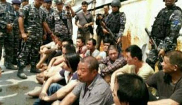 TNI-AL Kejar dan Tangkap Kapal Maling Cina, Tembak Satu ABK Aseng