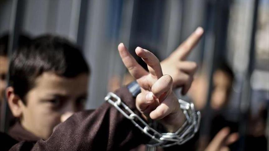 anak-anak Palestina di dalam penjara