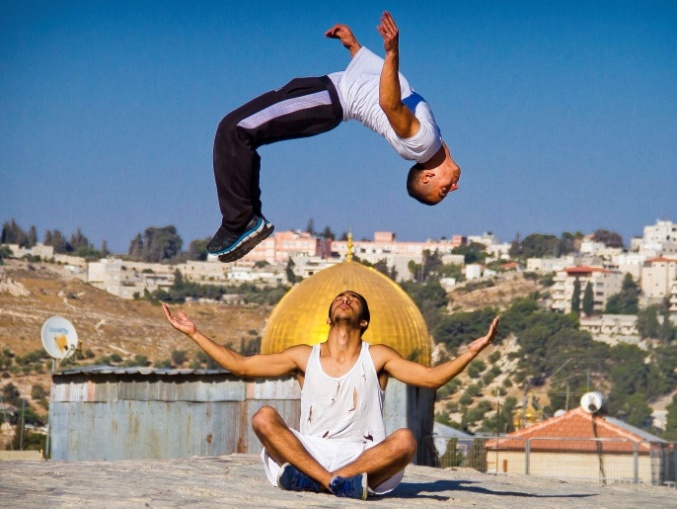 Jawara Parkour Palestina Beraksi