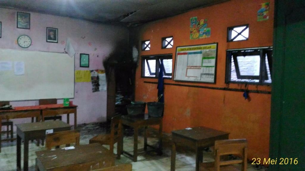 Di Sukohardjo, Madrasah Ibtidaiyah Muhammadiyah Dibakar Orang Tak Dikenal