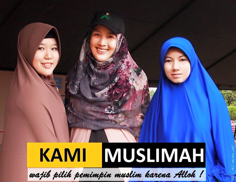 Trio Muslimah Mualaf Cina: Umat Islam Haram Pilih Ahok!