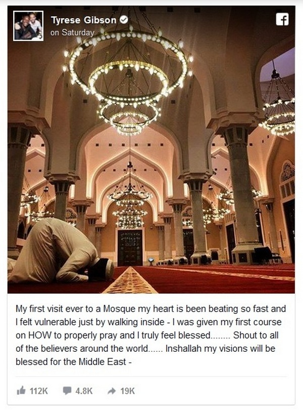 Bintang Fast & Furious Ini Merasa Damai Dengan Islam