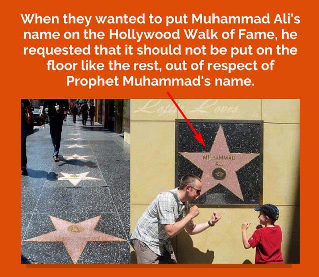 Hanya Muhammad Ali yang Namanya Diabadikan di Dinding "Walk of Fame", Bukan di Lantai